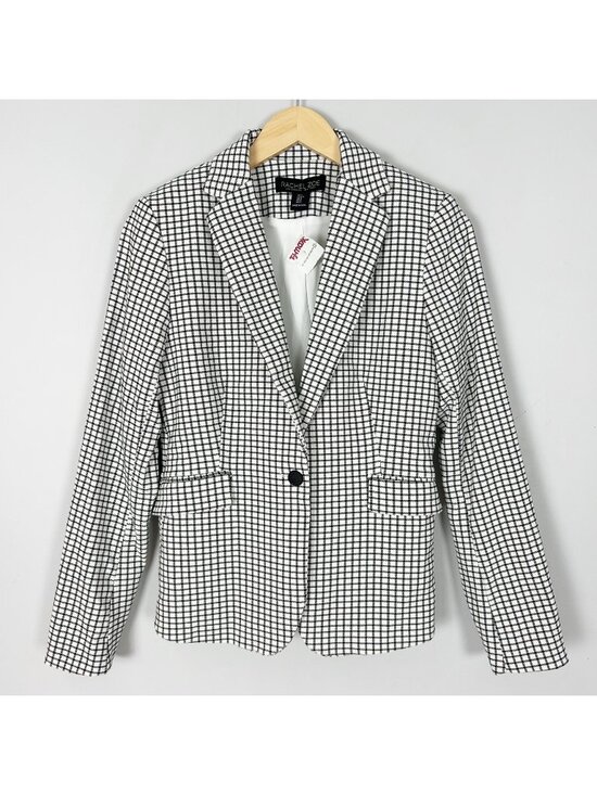 Rachel Zoe Jackets & Blazers - NEW Rachel Zoe Checkered Blazer Jacket Career Preppy Classic Size Small Women's